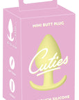 Förpackning till Cuties Mini Buttplug i gult