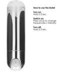 10 Speed Rechargeable Bullet Silver - Lustly