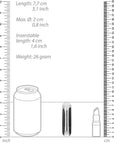 10 Speed Rechargeable Bullet Silver - Lustly