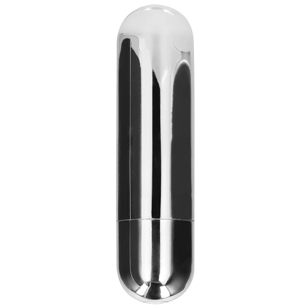 10 Speed Rechargeable Bullet Silver mot vit bakgrund