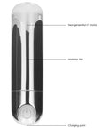 10 Speed Rechargeable Bullet Silver - Lustly
