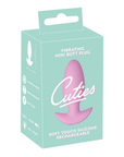 En kartongbild på Cuties Vibrerande Buttplug Rose