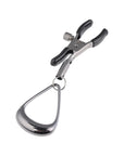 Sportsheets Velvet Noir Tuggable Nipple Clamps på vit bakgrund