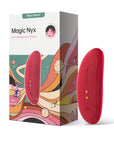 Magic Motion Nyx röd, vattentät IPX6 trosvibrator