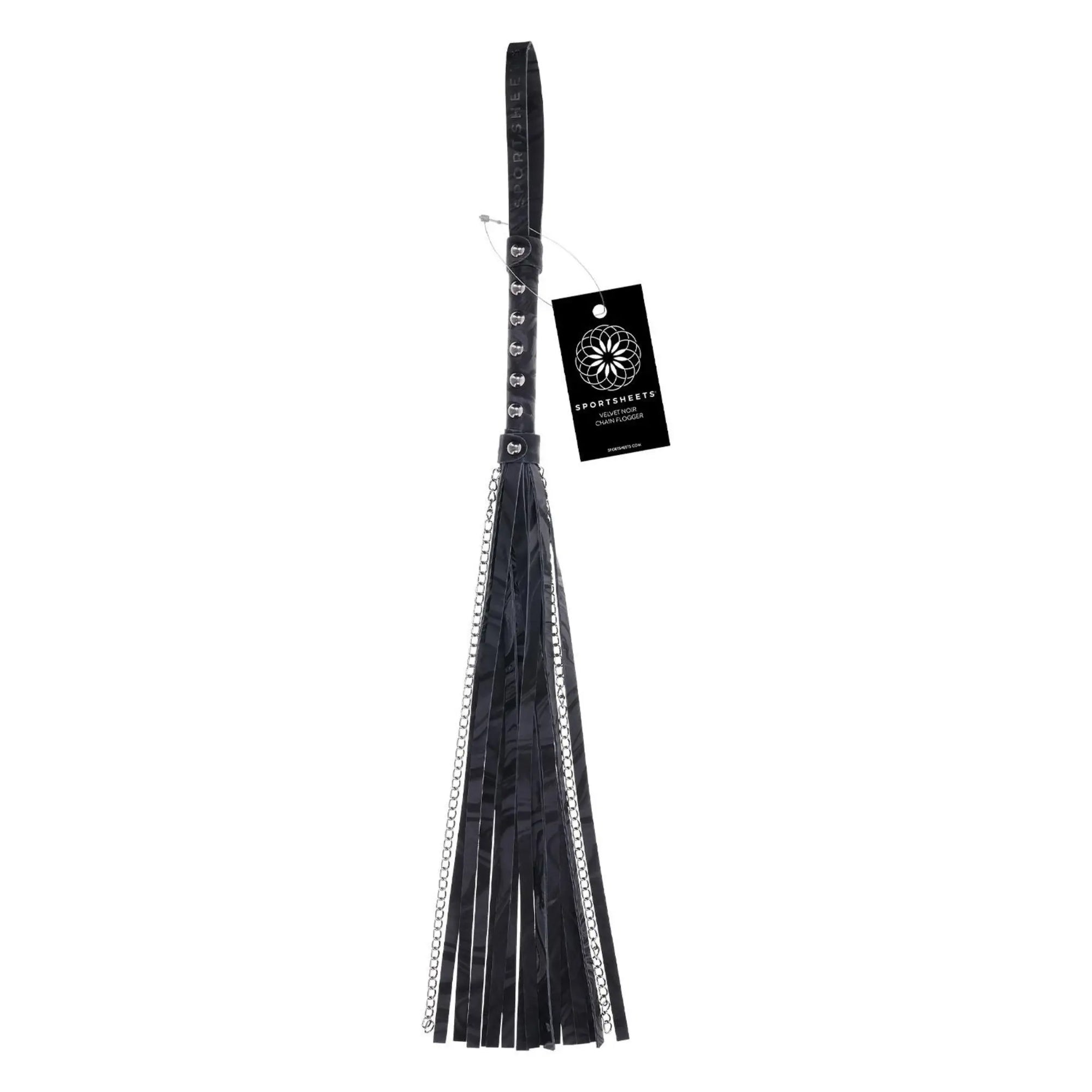 Köp din Sportsheets Velvet Noir Chain Flogger Svart hos Lustly.se