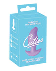 En kartongbild på Cuties Vibrerande Buttplug Lila