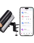 Bild på Lovense Solace Pro 2 Automatic Masturbator bredvid en mobiltelefon