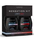 Kartong bild på Wicked Sensation Värmande & Kylande Glidmedel Kit 45ml