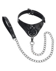 Produktbild på Sportsheets Velvet Noir Halsband & Koppel Svart