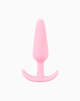 Cuties Mini Buttplug i rosa silikon med smal spets och T-formad fot