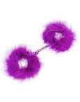 Secret Play Fuzzy Handcuffs Purple