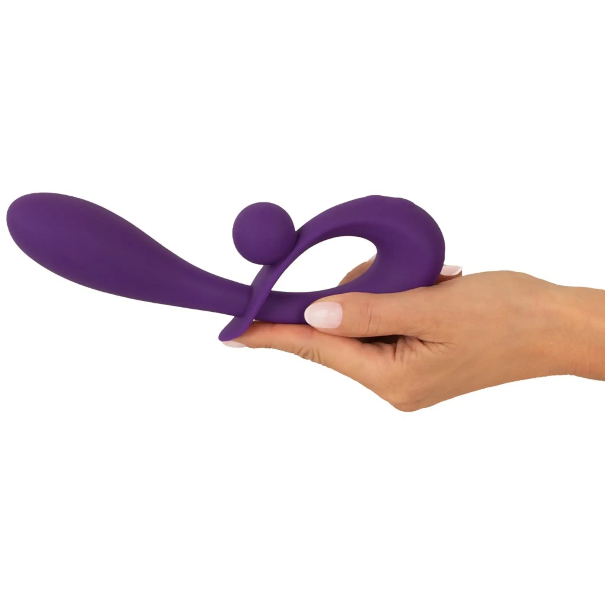 Sweet Smile Clit Ball Rabbitvibrator i hand