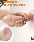 Dr. Skin Realistic Dildo Flesh 21 cm Självsmörjande har en väldigt stark sugkopp