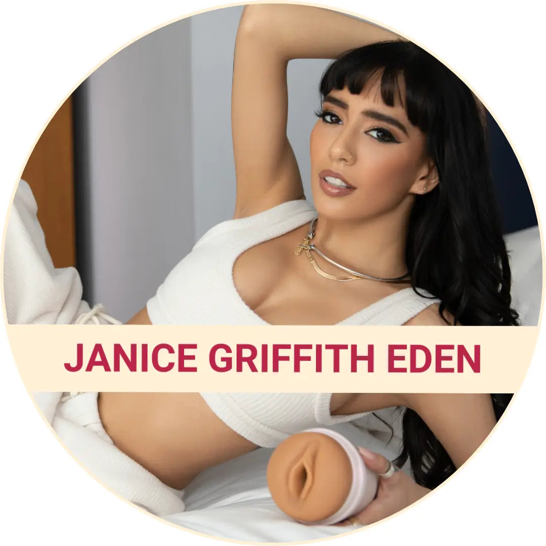 Cirkel med Janice Griffith Eden och hennes Fleshlight