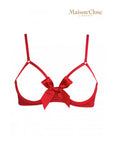 Le Petit Secret Naked Breast Bra Röd - Lustly