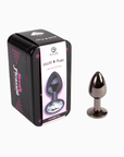 Secret Play Metal Butt Plug Gunmetal – diskret nybörjarplugg i mörk metall