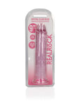 RealRock rosa dildo, 4,5 cm i diameter och selkompatibel bas