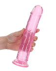 RealRock rosa dildo 23 cm med sugpropp och naturtrogen form