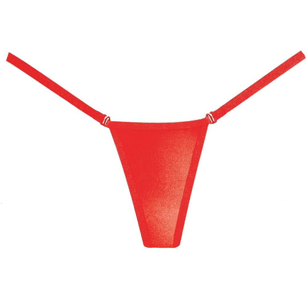 Adore Wetlook Panty Red - Lustly