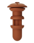 Autoblow A.I. Silicone Vagina Sleeve - Brown - Lustly