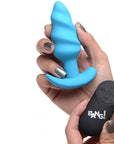 BANG! Vibrating Silicone Swirl Butt Plug - Lustly