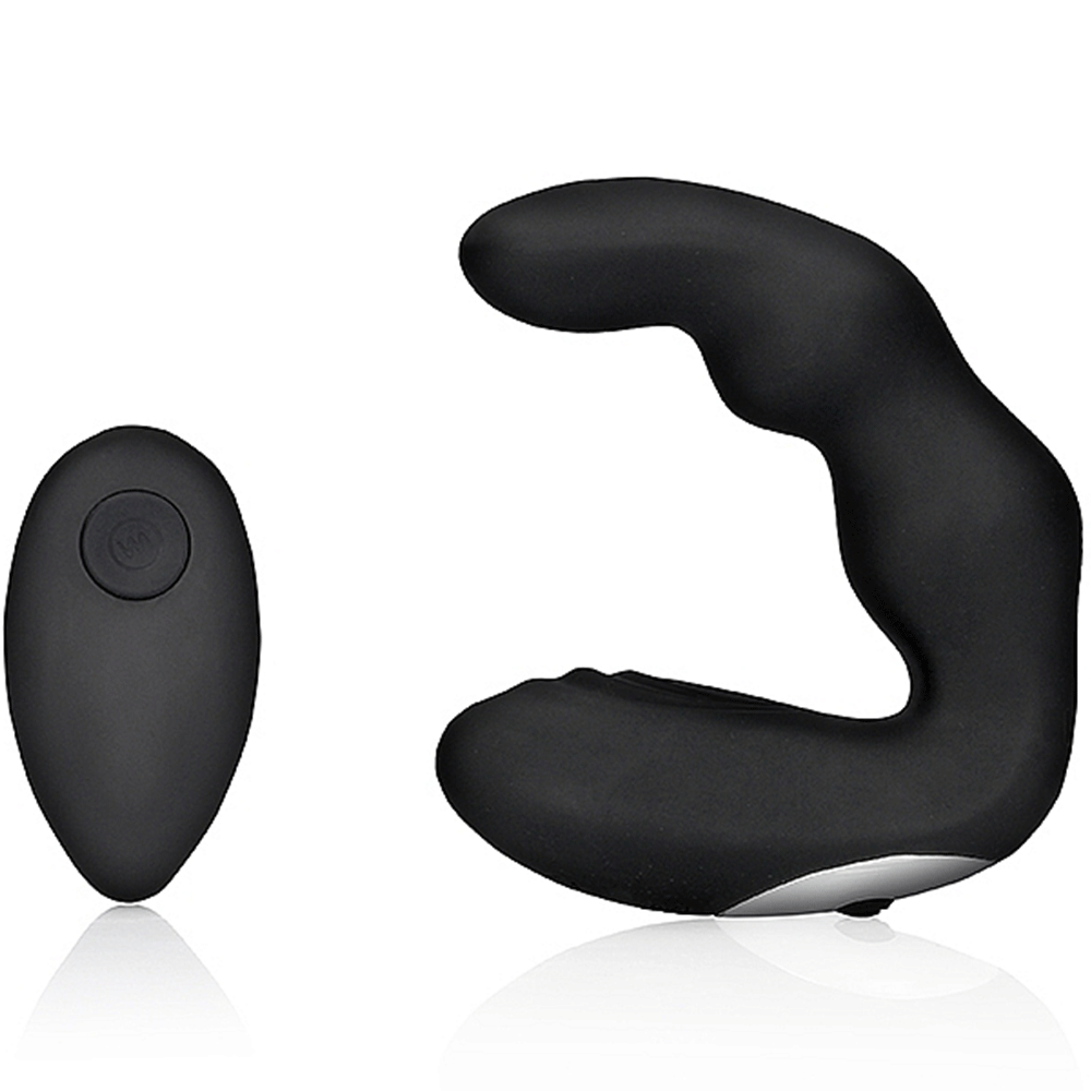 Bent Vibrating Prostate Massager with Remote Control - Lustly