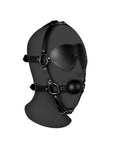 Blindfolded Head Harness with Solid Ball Gag - Lustly