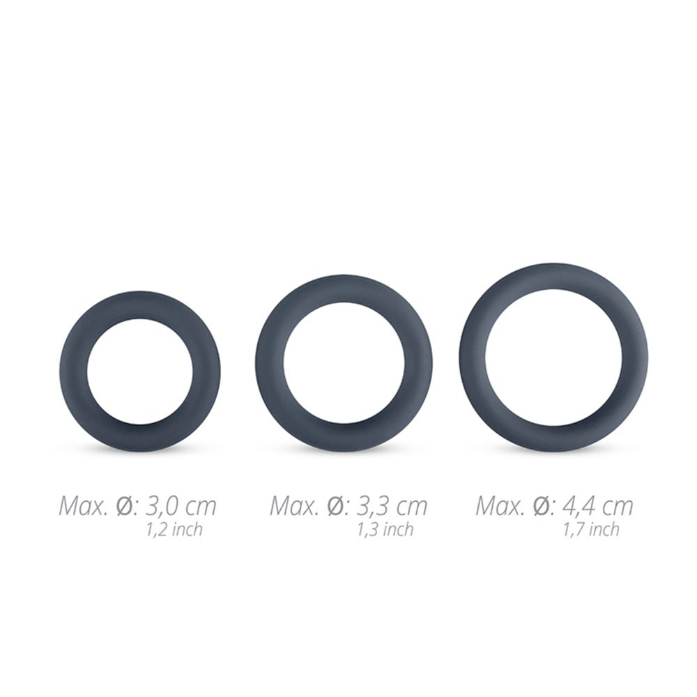 Boners 3 Piece Cock Ring Set - Lustly