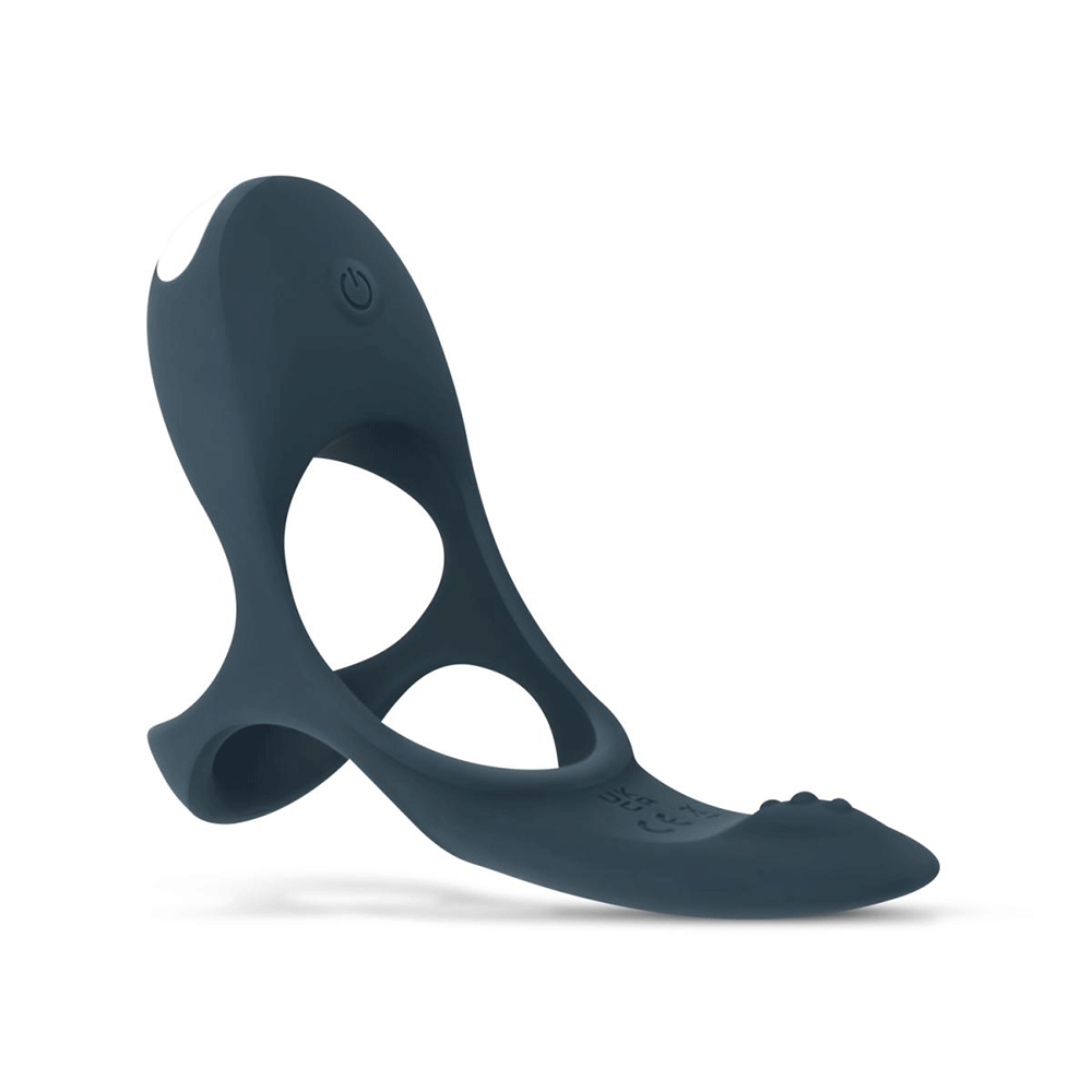 Boners Triple Vibrerande Penis - & Pungring - Lustly