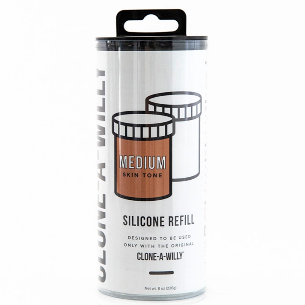 Clone - A - Willy Refill Medium Skin Tone Silicone - Lustly