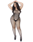 Crystalized Fishnet Tank Bodystocking Queen Size - Lustly