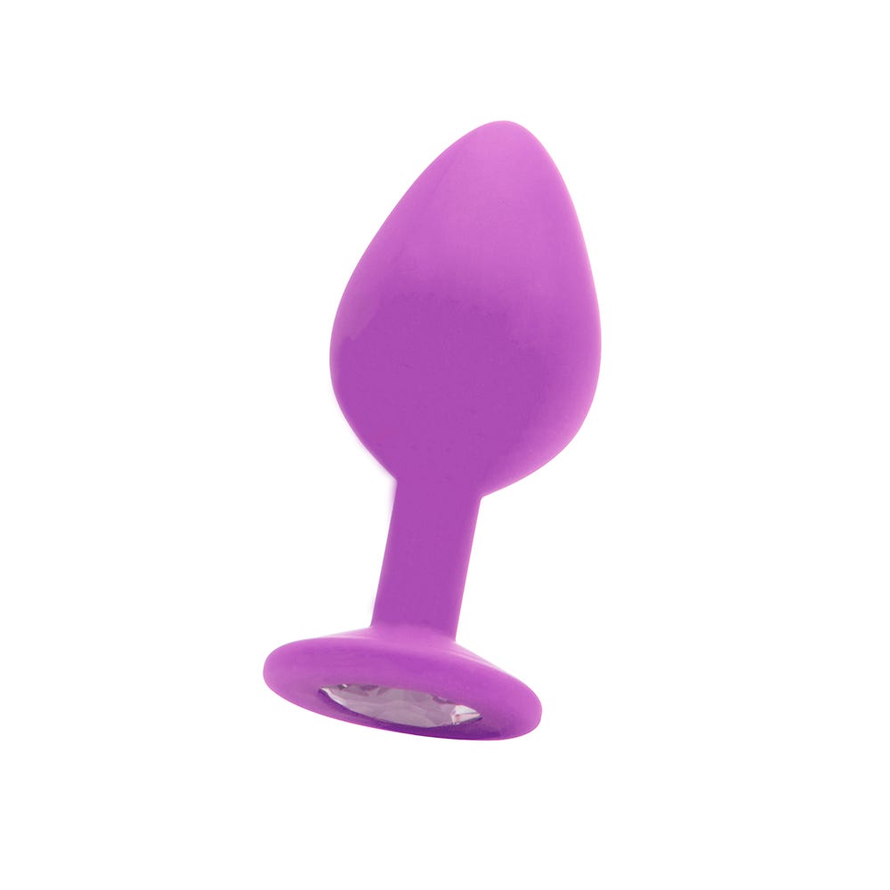Diamond Butt Plug Large Purple - Lustly
