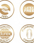 Durex real feel 10 - pack Tunna & Latexfria Kondomer - Lustly