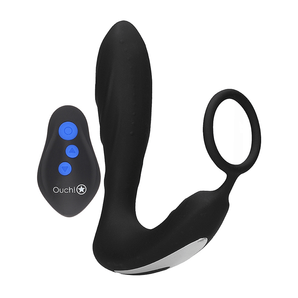 E - stim Vibrerande Buttplug & Penisring - Lustly