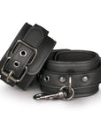 Easytoys Black Leather Handcuffs - Lustly