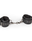 Easytoys Black Leather Handcuffs - Lustly