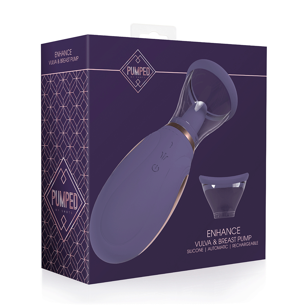 Enhance Vulva and Breast Pump Purple - Lustly