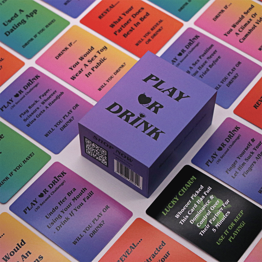 Exhilora Play or Drink Spelkort - Lustly