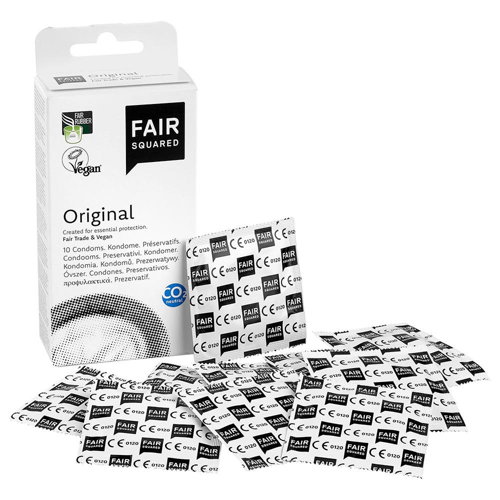 FAIR Squared Original 10 - pack Rättvisemärkta kondomer - Lustly