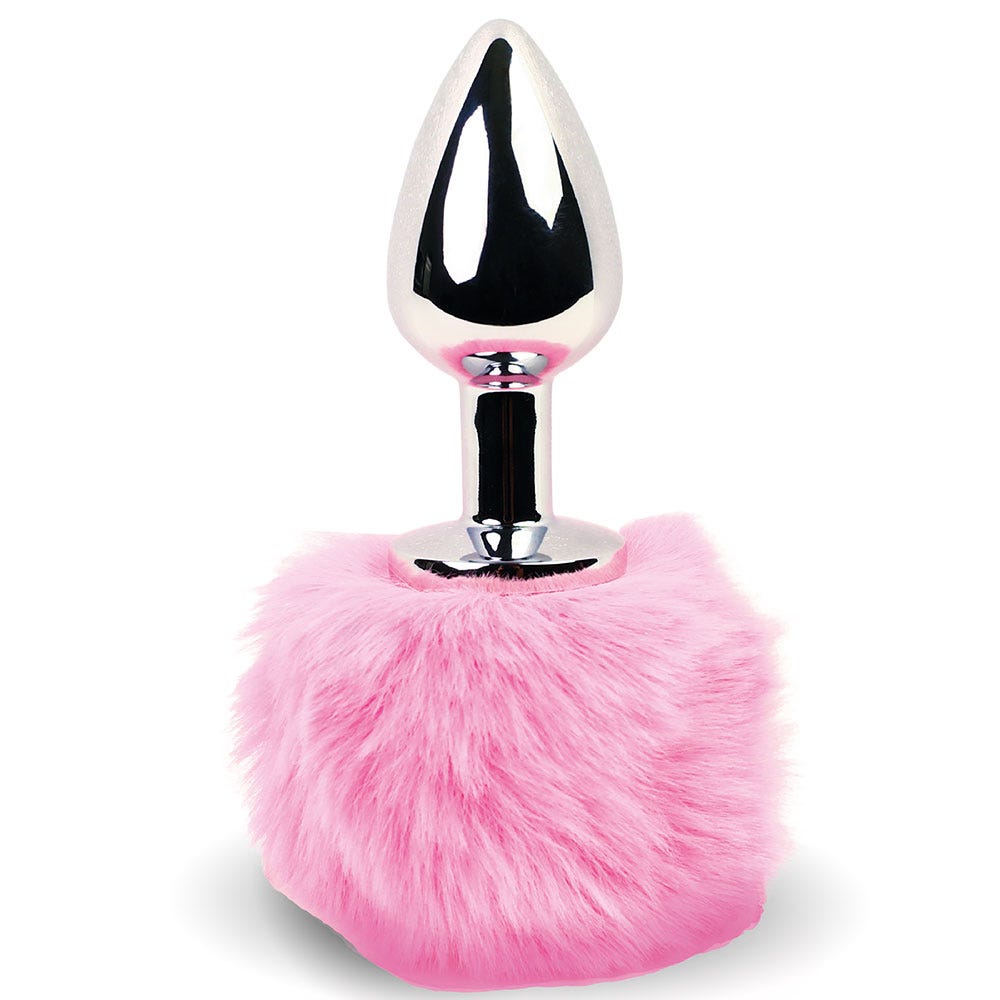 FeelzToys Bunny Tails Butt Plug Pink - Lustly
