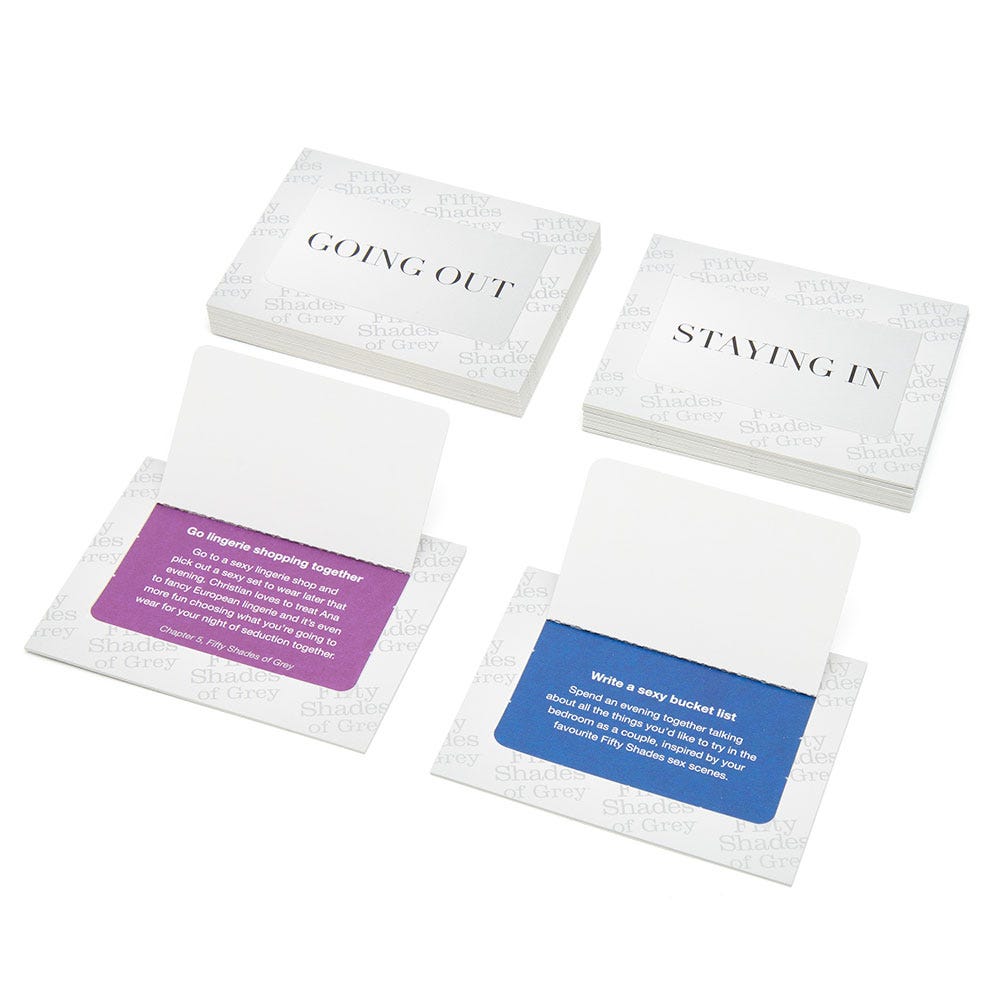Fifty Shades Of Grey Play Nice Date Night Cards - Lustly
