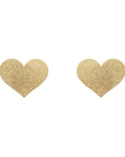Flash Heart Pasties Gold - Lustly