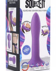 Flexible Silicone Dildo Purple - Lustly