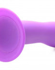 Flexible Silicone Dildo Purple - Lustly