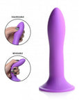Flexible Silicone Dildo Purple - Lustly