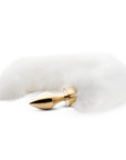 Fox Tail Plug No. 13 Gold/White - Lustly