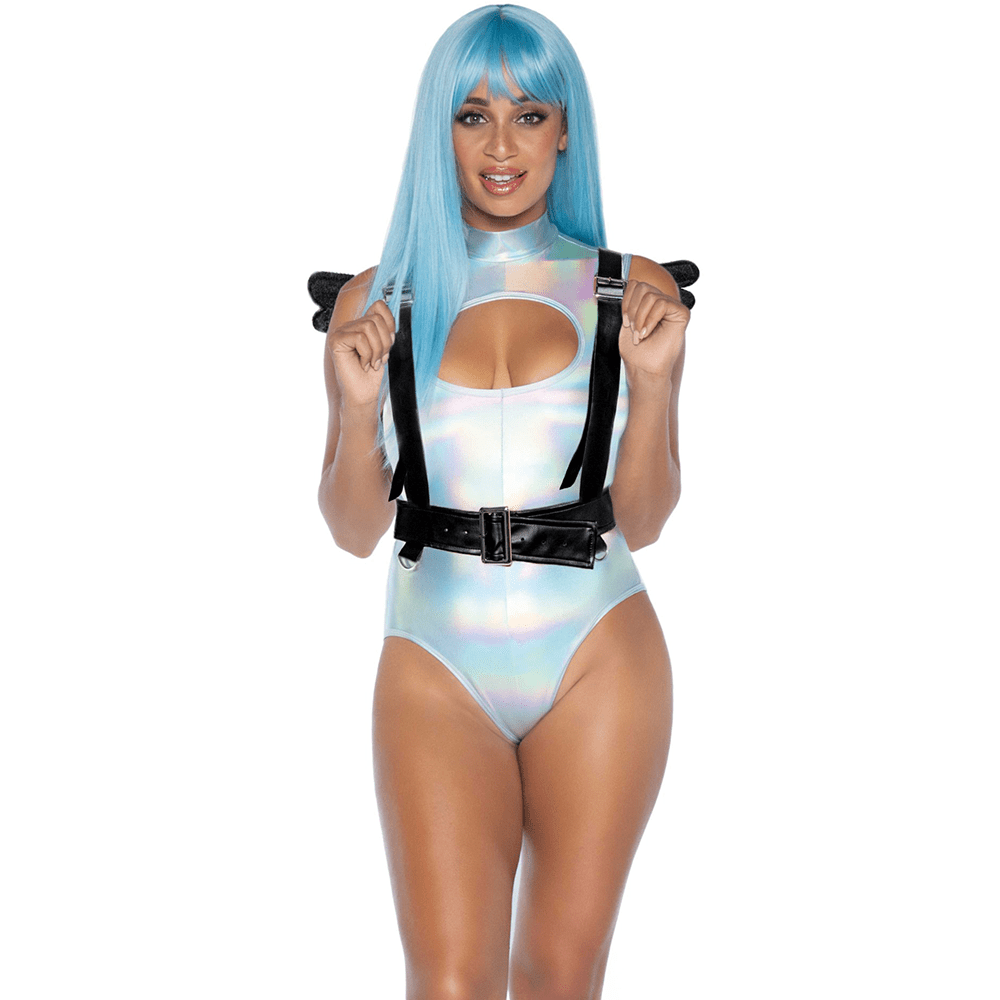 Furry Angel Wing Body Harness Black - Lustly