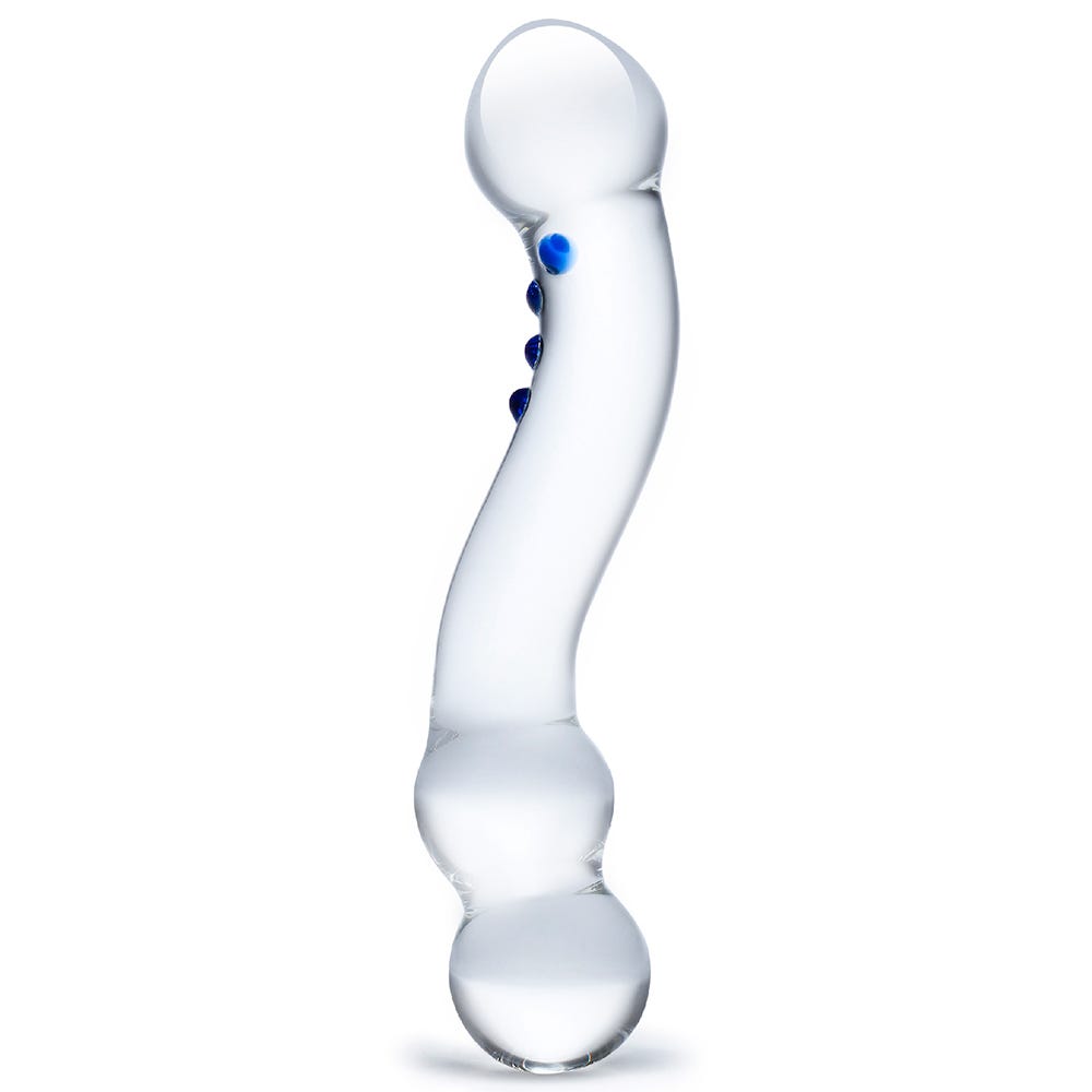 Gläs Curved G - spot Glasdildo - Lustly