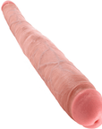 King Cock Tapered Double Dildo Beige - Lustly