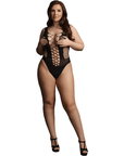 Le Désir Contrast Fence Net Teddy Queen Size - Lustly